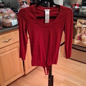 Wolford Scarlet Scoop Neck Bodysuit